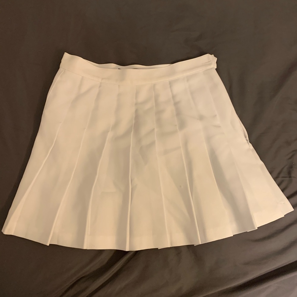 American apparel white tennis skirt
